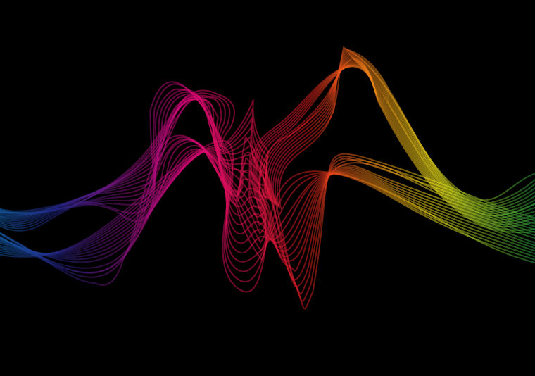 free vector Abstract Colorful Wave Background